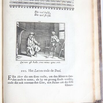 Sinryke Fabulen, Verklaart en Toegepast Tot alderley Zeede-lessen, Dienstig om waargenoomen te werden in het Menschelijke en Burgelijke leeven. Amsterdam, Hieronymus Sweerts, 1685.