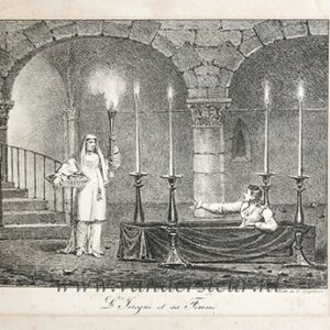 [Antieke lithografie, 18e eeuw] De Dronken man en zijn vrouw: L'ivrogne et sa femme, 1 p.