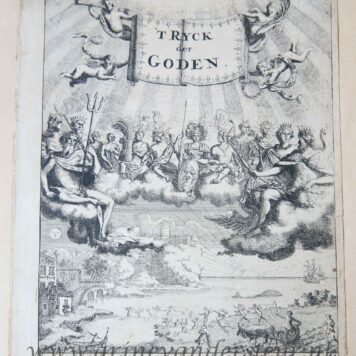 [Antieke titelpagina, frontispice, 1686] 'T RYCK der GODEN, gepubliceerd in 1686, 1 p.