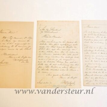 BIJLEVELD Drie brieven van de A.R.-voorman H. Bijleveld aan R. Derksen betreffende de schoolraad, 1891-1895.