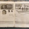 [Two antique prints, etchings, Piranesi] Avanzi del Mausoleo, e del Ponte d'Elio Adriano Inventario (two plates)(Bridge of Hadrian illustrated to their foundations), published 1756-1784, 2 pp.