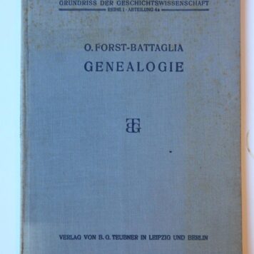 Genealogie. Berlijn 1913, 68 p.