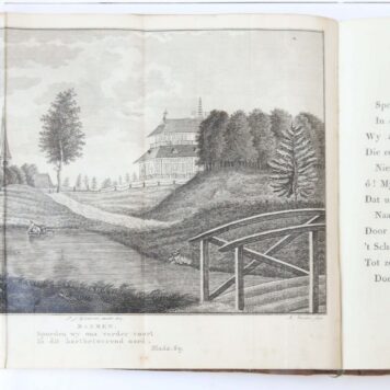 [Complete copy] Eemlandsch Tempe, of Clio op Puntenburgh, landgedicht. Amsterdam, P.J. Uylenbroek, 1803 [2 parts in 1 binding], [2] 12, 120 [4] 121-224, 12, 8 pp.