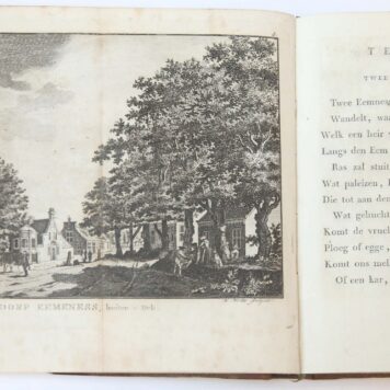 [Complete copy] Eemlandsch Tempe, of Clio op Puntenburgh, landgedicht. Amsterdam, P.J. Uylenbroek, 1803 [2 parts in 1 binding], [2] 12, 120 [4] 121-224, 12, 8 pp.