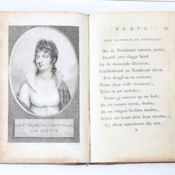 [Complete copy] Eemlandsch Tempe, of Clio op Puntenburgh, landgedicht. Amsterdam, P.J. Uylenbroek, 1803 [2 parts in 1 binding], [2] 12, 120 [4] 121-224, 12, 8 pp.