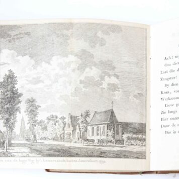 [Complete copy] Eemlandsch Tempe, of Clio op Puntenburgh, landgedicht. Amsterdam, P.J. Uylenbroek, 1803 [2 parts in 1 binding], [2] 12, 120 [4] 121-224, 12, 8 pp.