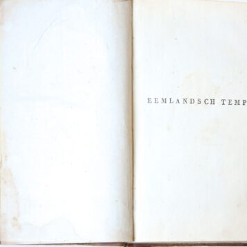 [Complete copy] Eemlandsch Tempe, of Clio op Puntenburgh, landgedicht. Amsterdam, P.J. Uylenbroek, 1803 [2 parts in 1 binding], [2] 12, 120 [4] 121-224, 12, 8 pp.