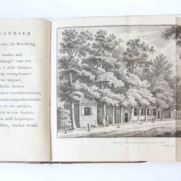 [Complete copy] Eemlandsch Tempe, of Clio op Puntenburgh, landgedicht. Amsterdam, P.J. Uylenbroek, 1803 [2 parts in 1 binding], [2] 12, 120 [4] 121-224, 12, 8 pp.