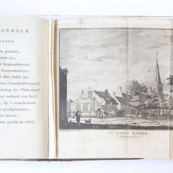 [Complete copy] Eemlandsch Tempe, of Clio op Puntenburgh, landgedicht. Amsterdam, P.J. Uylenbroek, 1803 [2 parts in 1 binding], [2] 12, 120 [4] 121-224, 12, 8 pp.