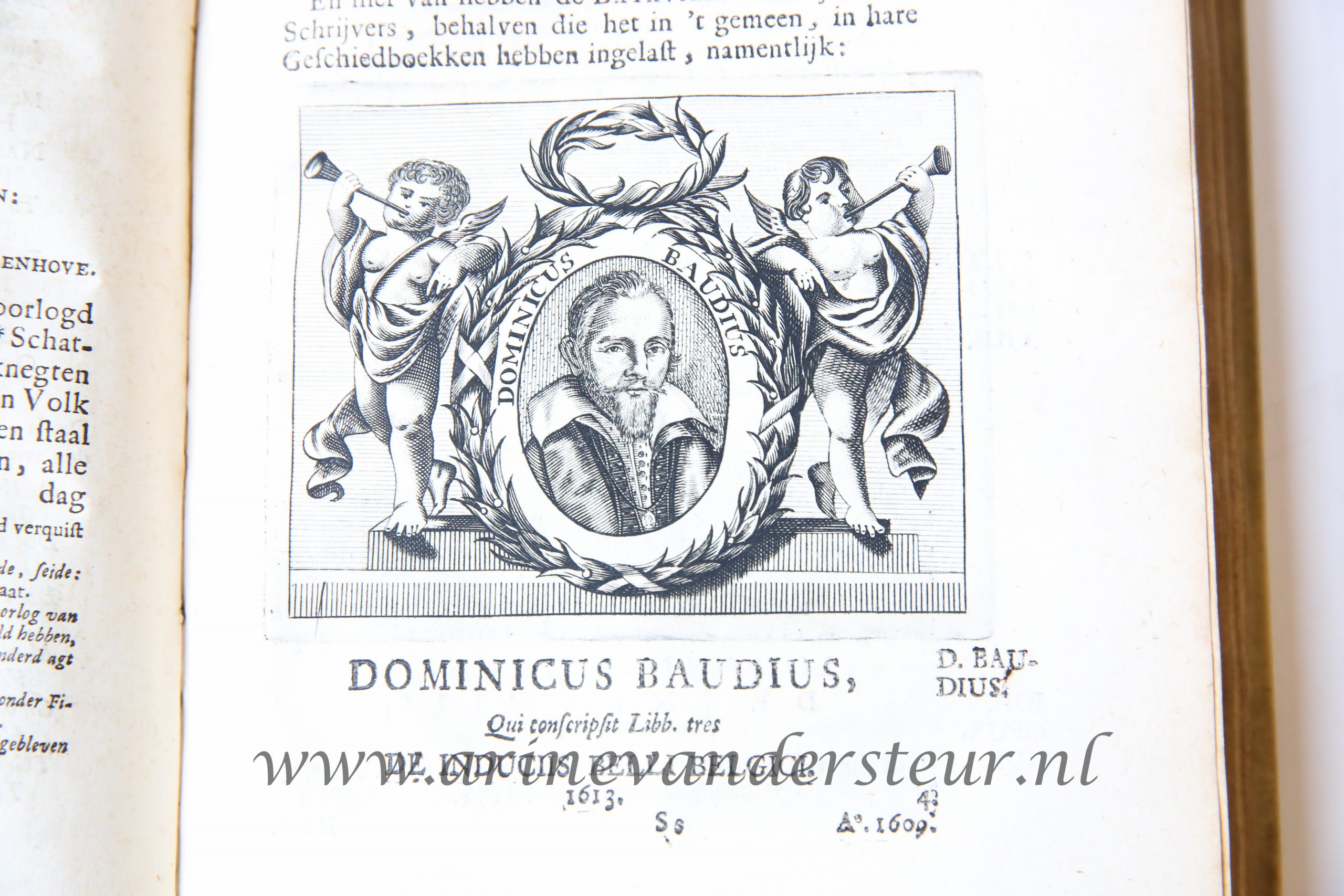 Index Batavicus of Naamrol van de Batavise en Hollandse schrijvers van Julius Cesar af, tot dese tijden toe. Leiden 1701, illustrated, 483 p. Text in Latin and Dutch.