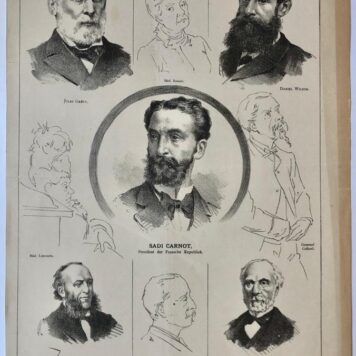[Original lithograph/lithografie by Johan Braakensiek] De Presidentieele crisis in Frankrijk, 11 December 1887, 1 pp.