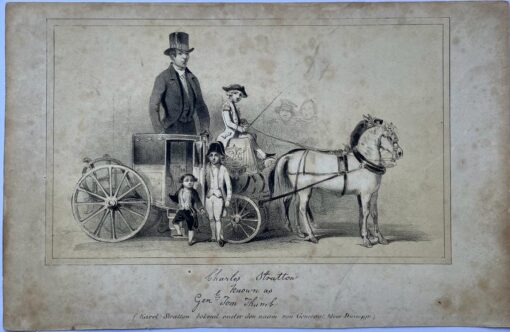 Portrait of (the carriage of) Charles Stratton, known as Gener