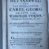 Het vaarwel aan zijn excellentie Carel Georg graave Van Wassenaer Twickel