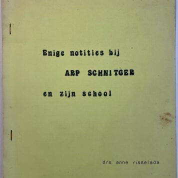 Arp Schnitger en zijn school door drs. Anne Risselada