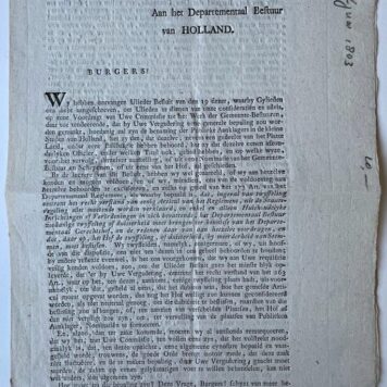 Missive van Hof van Justitie van Holland 's-Gravenhage 1803