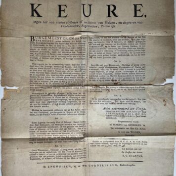 Printed publication Enkhuizen 1817