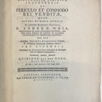 Decorated marbled paper binding 1753 van der goes dissertatie