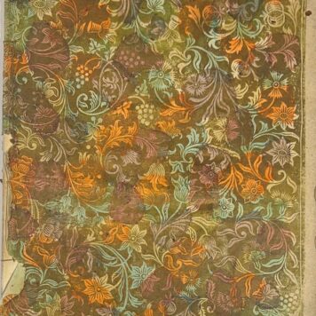 Handmade decorated paper binding 1761 Kallewier 1761