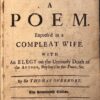 Sir Thomas Overbury The Wife a Poem 1709