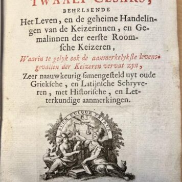 Classic literature 1722 | De gemalinnen der twaalf Cesars