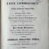 Legal Dissertation Noels 1833