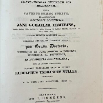 Dissertation legal 1842 Muller