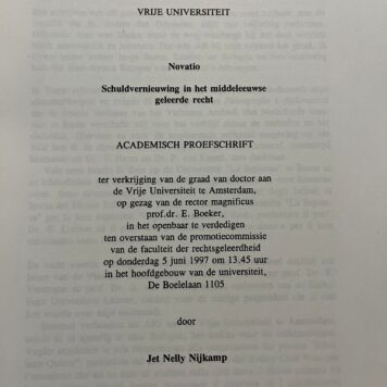 Dissertatie legal Amsterdam Nijkamp 1997
