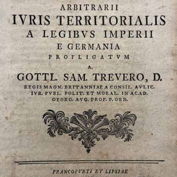 Dissertation legal 1739 G. Treuer