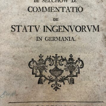 Dissertation legal 1756 Johann von Selchow