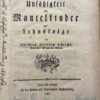 Dissertation legal 1780 Schorcht