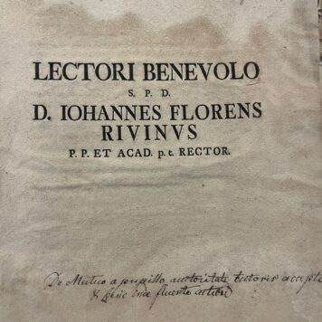 Dissertation legal 1736 Rivinus