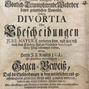 Dissertation legal 1720 Mevius