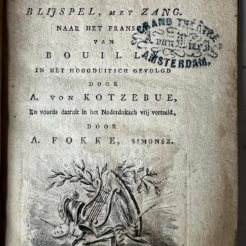 Fanchon het liermeisjen blijspel met zang. Naar het Frans van Bouilly in het Hoogduitsch gevolgd door A. von Kotzebue