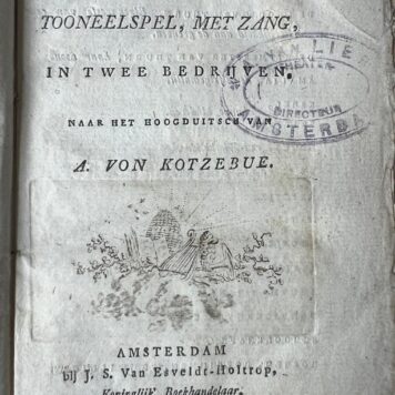 Het dorp in 't gebergte tooneelspel met zang