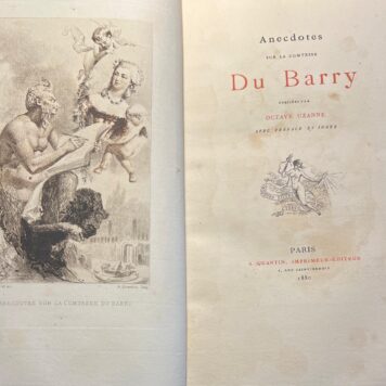 Special binding French literature Women 1880 | Anecdotes sur la comtesse Du Barry