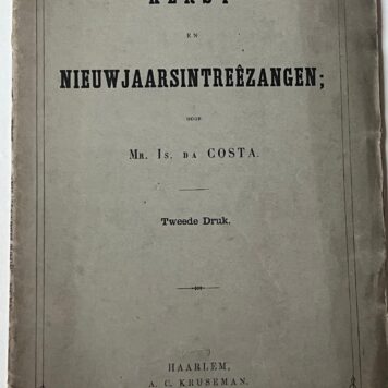 Kerst- en Nieuwjaarsintreêzangen Da costa 1838