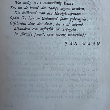 Willem Prins Elizabeth Maria van Neck 1758