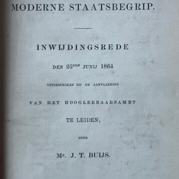 Het moderne staatsbegrip. Buijs Leiden Universiteit.