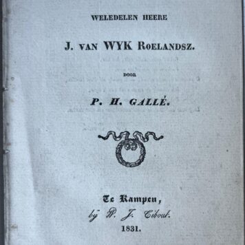 J. van Wijk Roelandsz. door P.H. Gallé.