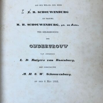 M.H. Schouwenburg - de Jong ondertrouw Rutgers van Rosenburg 1853 Wittpen