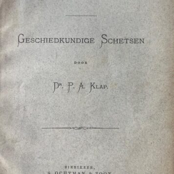 Voorheen in Zeeland. Gechiedkundige schetsen, Zierikzee