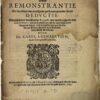 Copie vande remonstrantie Deductie 1629