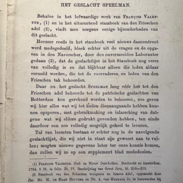 Het geslacht Speelman