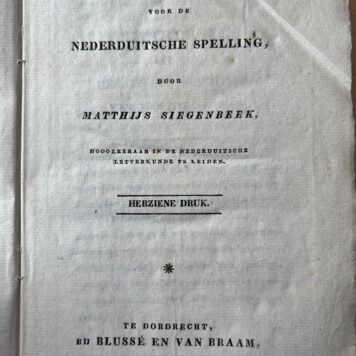 Woordenboek voor de Nederduitsche spelling 1829