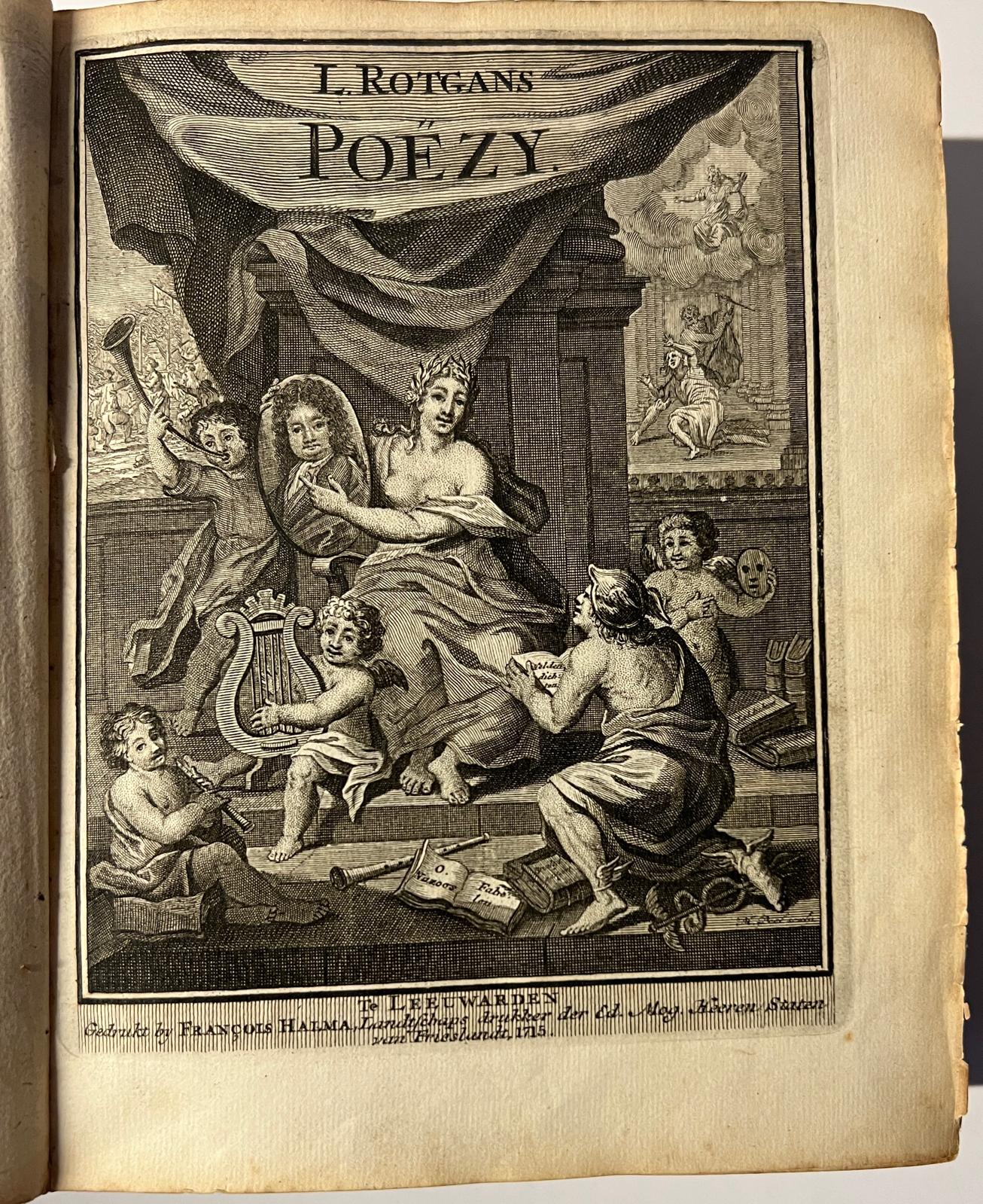 Rotgans Poëzy, van verscheide mengelstoffen. 1715 Rotgans Poëzy, van verscheide mengelstoffen. 1715
