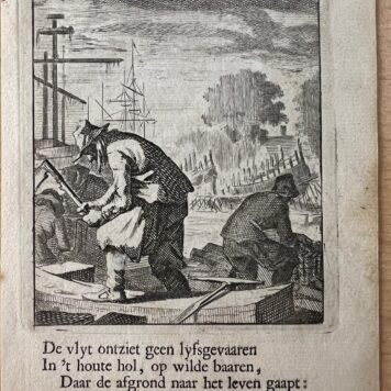 prent: De Scheepstimmerman/The Ship's Carpenter.