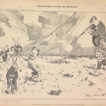 Braakensiek Chamberlain's kritiek op Kitchener