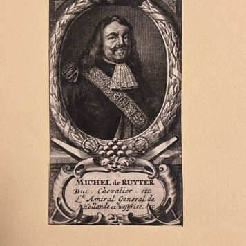 Portrait of Michiel de Ruyter (1607-1676) Print