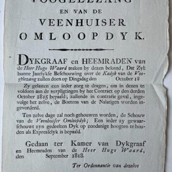 Heerhugowaard, 1818, Plano | Arine van der Steur