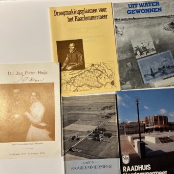 5 booklets Haarlemmermeer droogmaking